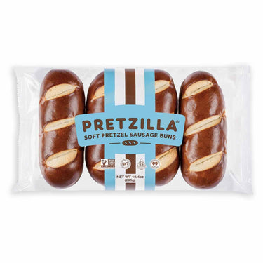 Pretzilla Soft Pretzel Sausage Buns - 295g